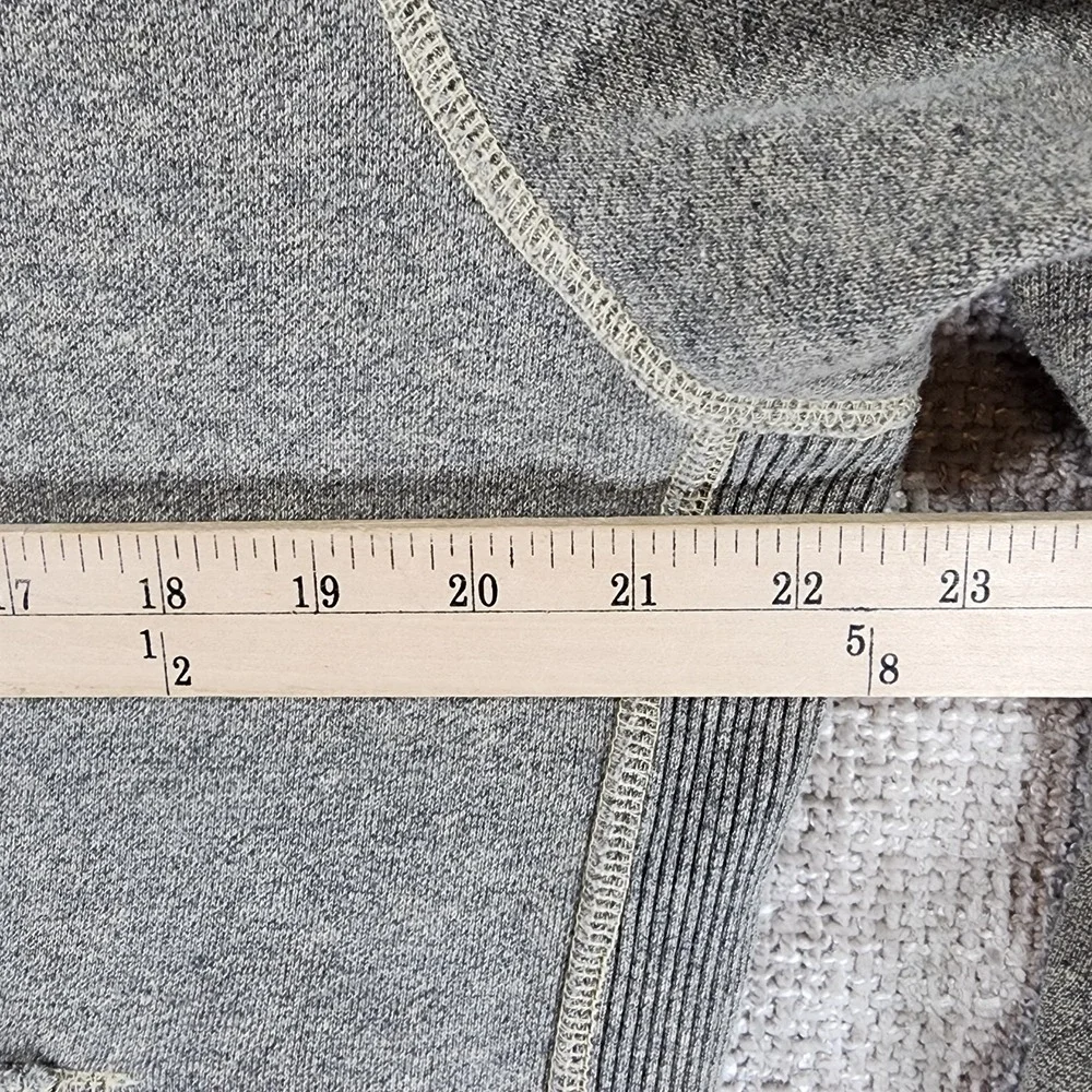 American Eagle Outfitters Hoodie Mens M Gray Full Zip Fleece Vintage‎ 1977